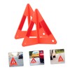 Parliky 3Pcs Reflective Warning Triangles for Vehicles Foldable Safety Triangles
