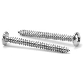 #6 x 2'' Wood Screw Fix 100Pcs Truss Head Phillips 18-8 (304) Stainless Steel Fast Self Tapping Screws by SG TZH