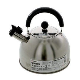 Takagi Takagi Takagi Stainless Steel Whistling Kettle, 6.6 gal (2.5 L), Made in Japan