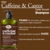 Difeel Caffeine & Castor Faster Growth Shampoo 12 oz., Made