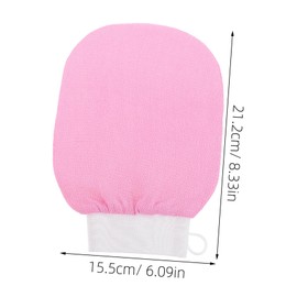 Beavorty Bath Body Scrubber Mitt Exfoliating Glove Set for Hotel Home Dormitory Use