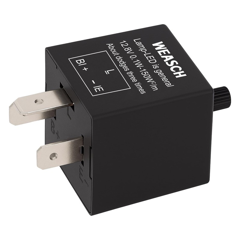 Weasch LED Flasher Relay, CF-13KT, 12V 3 Pin, 0.1W-150W c/m,