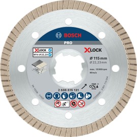 Bosch Professional 2608615131 Diamond Cutting Disc Best (for Ceramic, X-LOCK, Extraclean Turbo, Diameter 115 mm, Bore Diameter: 22.23 mm)