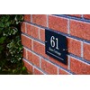 Badgemaster Modern Anthracite House Number Sign Plaque Stainless Steel Standoffs