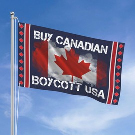 Buy Canadian Boycott Usa Flag 3x5 Canada Is Not For Sale Flag Sign I Love Canada First Banner Sign Tapestry For Festival Party Holiday No Flagstand Double Sided