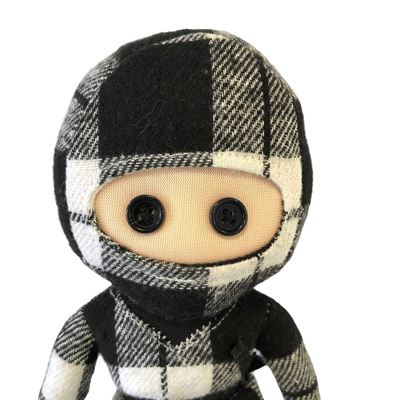 Liontouch Plaid Ninja Plush Toy, Small, Ternet Ninja for Children