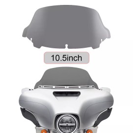 Lionauto 10.5" Smoke Windscreen Windshield for 2014 - 2024 Harley Electra Street Glide