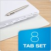 Oxford Write On Binder Dividers for 3 Ring Binder, 1/8