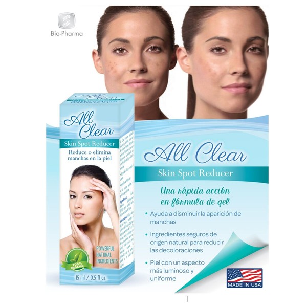 All Clear GEL Aclaradora de piel homogenea clear skin spot removal