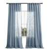 DWCN Semi Sheer Curtains Linen Textured Weave Rod Pocket Living