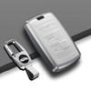 ontto Leather Key Fob Cover Keyring for Land Rover Defender