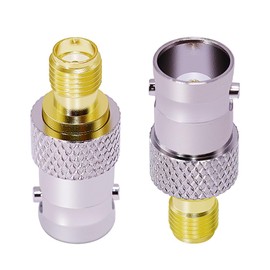 CNARIO SMA to BNC Coaxial Adapter SMA Female to BNC Female Coax Connectors for SDR, Handheld Radios, Scanner, Walkie Talkie, Coaxial Adapter 2PCS