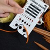 UPTTHOW Knitting Needle Gauge Spinning Control Card Multifunctional Combo Ruler