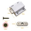 10 PCS White Plastic Magnetic Pressure Touch Release Catch Soft