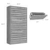 ECACAD 3-Drawer Shoe Storage Cabinet with Ventilate Doors, Wood 3-Tier