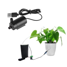 SIPYTOPF 3PCS DC 3-5V USB Micro Submersible Mini Water Pump,Small Aquarium Pump for Fish Tank Aquariums Pond Fountain Hydroponics Garden (Black)