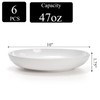 Fasmov Melamine Pasta Bowls, 6 Pack 10 inches 47 Oz