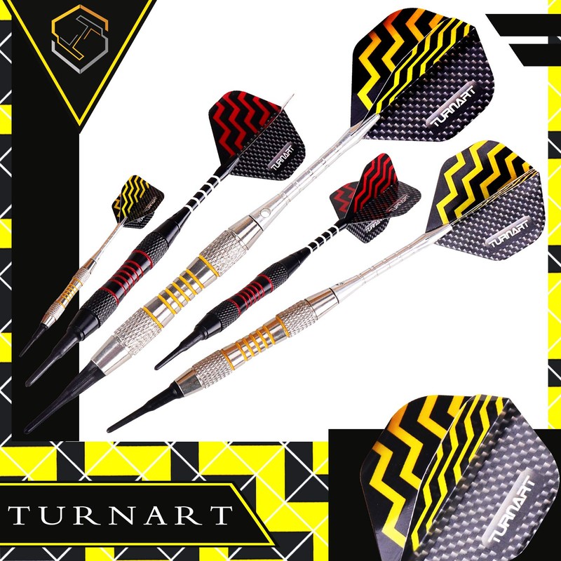 Turnart Darts Plastic Tip - Professional Soft Tip Darts Set