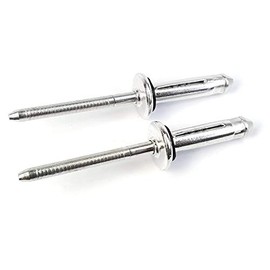 Tri-Fold Exploding Pop Rivets 1/4 (#8) Aluminum Blind Rivets with Sealing Washer 8-4, 1/4" x 1/4" Grip (0.062-0.250) Qty 25