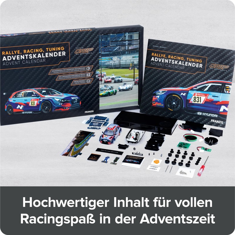 FRANZIS 67192 Advent Calendar Rally, Racing, Tuning, Powered by Grip,