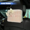 DUSCOKE Car Tissue Holder, Cute Bow Tissue Box Cover for