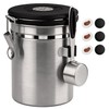 ShanSon Coffee Canister Airtight Coffee Container Stainless Steel Coffee Bean