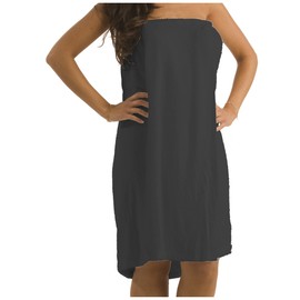 Spa Shower Wrap Towels for Ladies, One Size, Black