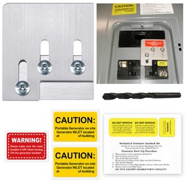 Generator Interlock Kit for Square D QO or Homeline150 or 200 amp Panels, 1 3/8 Inch Spacing Between Main and Branch Breaker