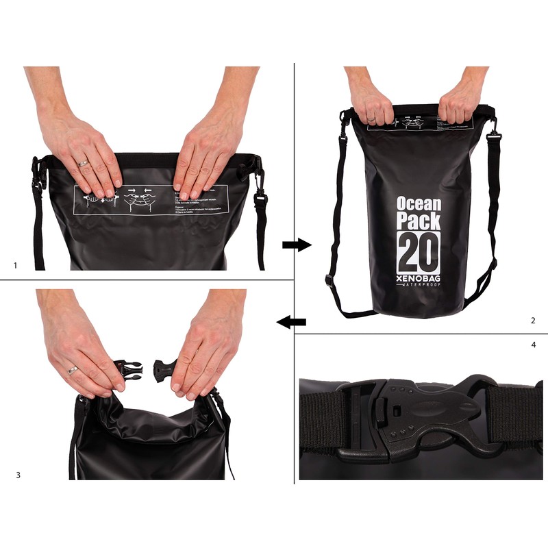 Xenobag Waterproof Bag 3 Litres Or 20 Litres/Dry Bag, Small/Ocean