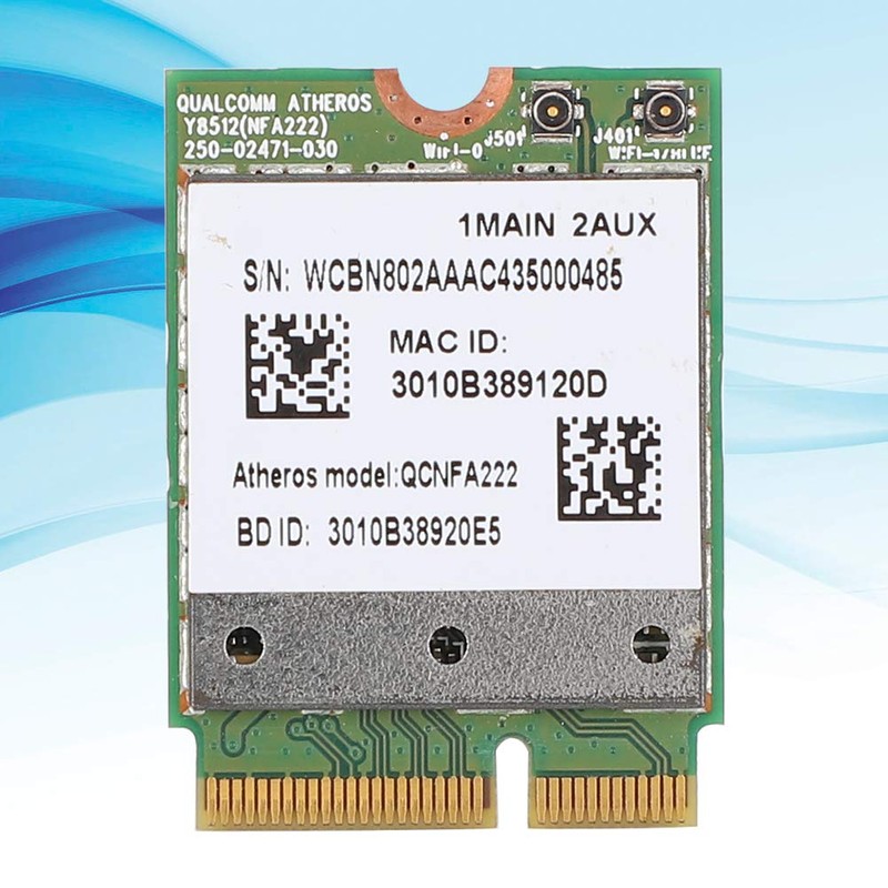 ASHATA Qualcomm Atheros WiFi Card Dual Band 802.11abgn with Bluetooth