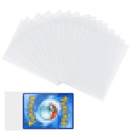 Maykafay Card Sleeves, Pack of 500 Transparent Card Sleeves, Penny Card Films, Card Sleeves, Standard Soft Card Sleeves, Trading Cards, Card Sleeves for MTG Cards, Sports Cards, 66 x 91 mm