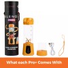 Blendi Pro Plus Black Portable Personal Blender - Yellow