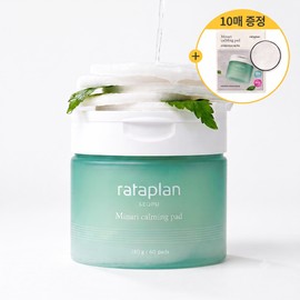 라타플랑 미나리 진정 패드 60매 + 10매 증정 / 민감피부 열감진정 쿨링 진정 패드, 60매입, 2개 Rataplan Minari Soothing Pad 60 Sheets + 10 Sheets Free / Soothing Cooling Pad for Sensitive Skin, 60 Sheets, 2 Packs