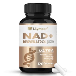 Lilymoon NADH Supplement, Effective NADH Supplement with Herbal Extracts and Essential Antioxidants for Anti-Aging and Keep Energy, High Absorption NADH Capsule for Women & Men (120 Capsules)