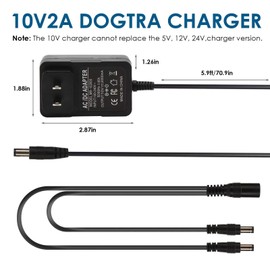 for Dogtra Charger Replacement for use with Several Dogtra Models, Including The ARC 1900S, 1902S, and Edge 2300NCP. It is Also Compatible with The 3500X, 3502X, 3500NCP Super-X, and 3502NCP.
