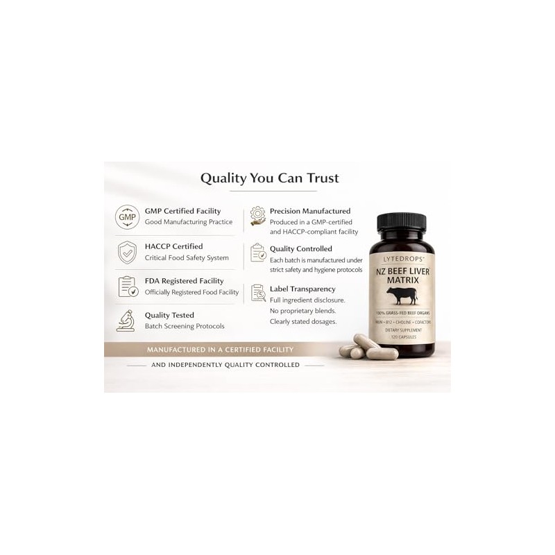 NZ Beef Liver Matrix – Grass Fed Beef Liver Capsules