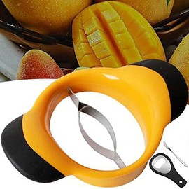 Mango Slicer, Peeler and Pit Remover Tool, ZLMC Mango Splitter, Mango Slicer Cutter Pitter, with Grip Handle
