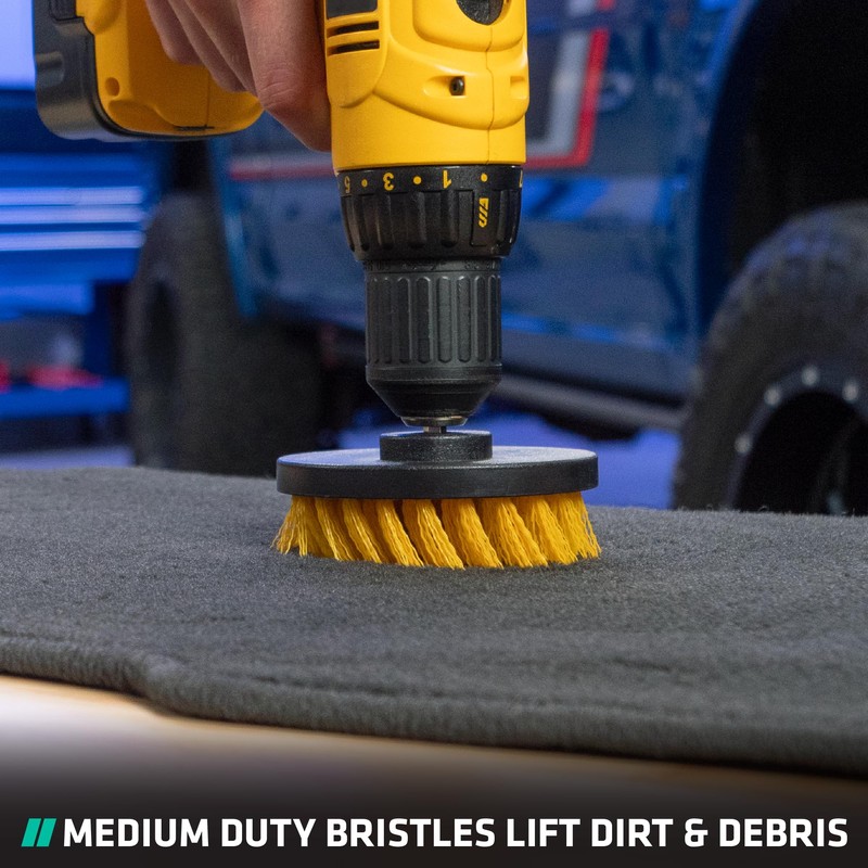 VIKING Drill Powered Carpet Cleaning Brushes for Car, Interior Cleaning