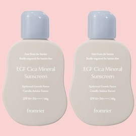 Fromlie Vegan EGF Cica Inorganic Sunscreen, 60g, 2 units / 프롬리에 비건 EGF 시카 무기자차 선크림, 60g, 2개