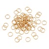 Craftdady 100pcs 12mm Gold Open Jump Rings Stainless Steel Split