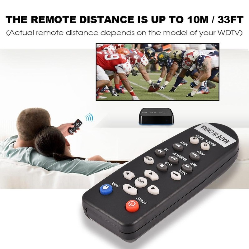 Remote Control for Western Digital WDTV Media Player WDTV001RNN