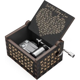 ZUGATI® Valentines Day Gift For Her Love Gift For Him, Her - Can't Help Falling in Love - Antique Engraved Valnetines Day Gift, Wall Art - Gifts for Lover, Boyfriend, Girlfriend, Husband, Wife