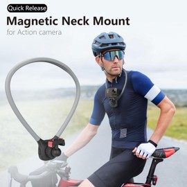 NEOSOU Neck Mount with Magnetic Quick Release for DJI Osmo 360, Osmo Action 5 Pro 4 3, with Chest Strap Attachment Necklace Holder for DJI Osmo 5 4 3 Accessories