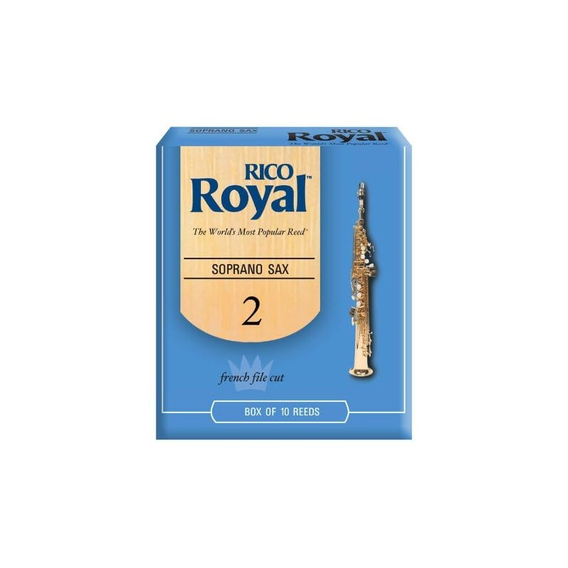 Rico Royal 2.0 Strength Reeds for Soprano Sax (Pack of