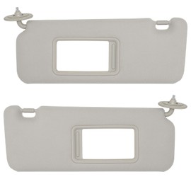 NHILES Driver & Passenger Side Sun Visor Replacement Fits for Toyota Scion TC 2005-2010 Sunshade Without Light 7432021150B0 7431021150B0 Color Gray