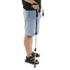 3 Section Retractable Hiking Stick Aluminum Alloy Mountaineering Balance Pole