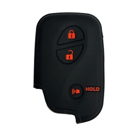 Key Fob Cover for RX450h RX350: 3 Buttons Silicone Remote Case Protector Fit for Lexus CT200h RX450h RX350 2011 2012 2013 2014 2015 2016 2017 HYQ14AEM HYQ14AAB HYQ14ABK HYQ14ACX (Black1)