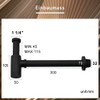 Sink Siphon, Chrome & Black