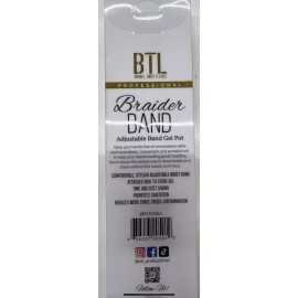 BTL Braider Wrist BAND Adjustable Band Gel Pot (Black)