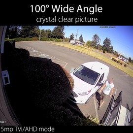 honic Clear Night Vision 5MP TVI AHD, 4MP HD CVI Wide Angle Bullet IR Analog CCTV Camera